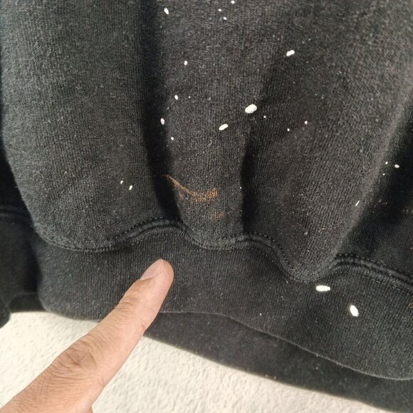 Gildan Sweatshirt Men Size XL Athleisure Crew neck Pullover Black and White - Picture 3 of 14